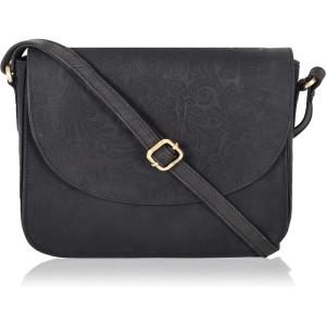 Genuine Leather Shoulder Crossbody Purse For Women with Adjustable Strap, Mobile Pocket & Outside & Inside Zipper(E.black Hunter)
